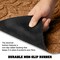 G128 Front Door Mat 29.5x17 Inch, Sturdy Door Mats for Home Entrance Outdoor Indoor, Non-Slip Rubber Backing Low Profile Mat, All Season Easy Clean Welcome Entryway Rug, Brown Leaves